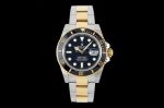 2 Tone ROLEX Submariner 904L Steel 3235 Movement 41MM Black Watch
